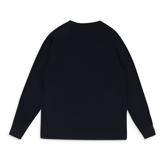 Black Tonal Logo Long-Sleeve T-Shirt