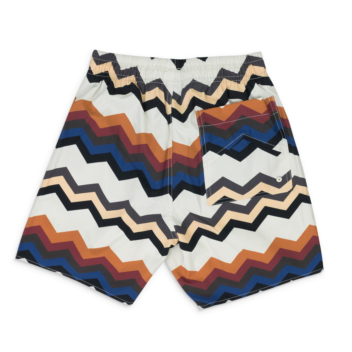 Multicolor Zig Zag Swim Short