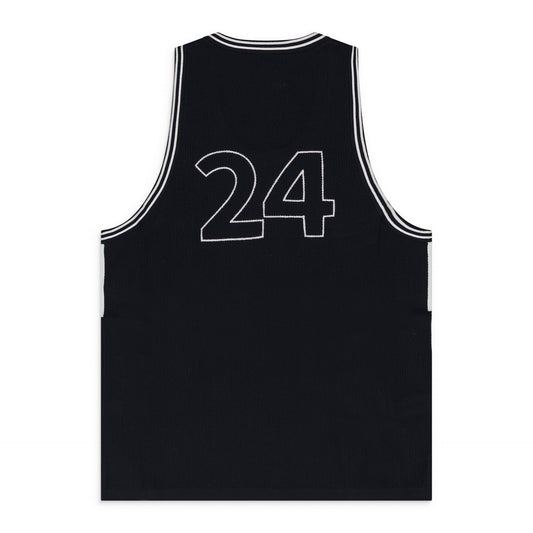 Black Knit Basketball Jersey
