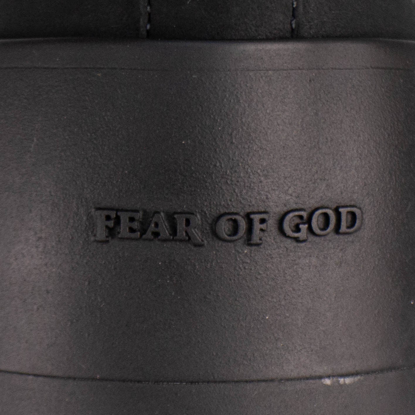 Fear Of God Nubuck Leather Lace-Up Hiking Sneakers Shoes - Black