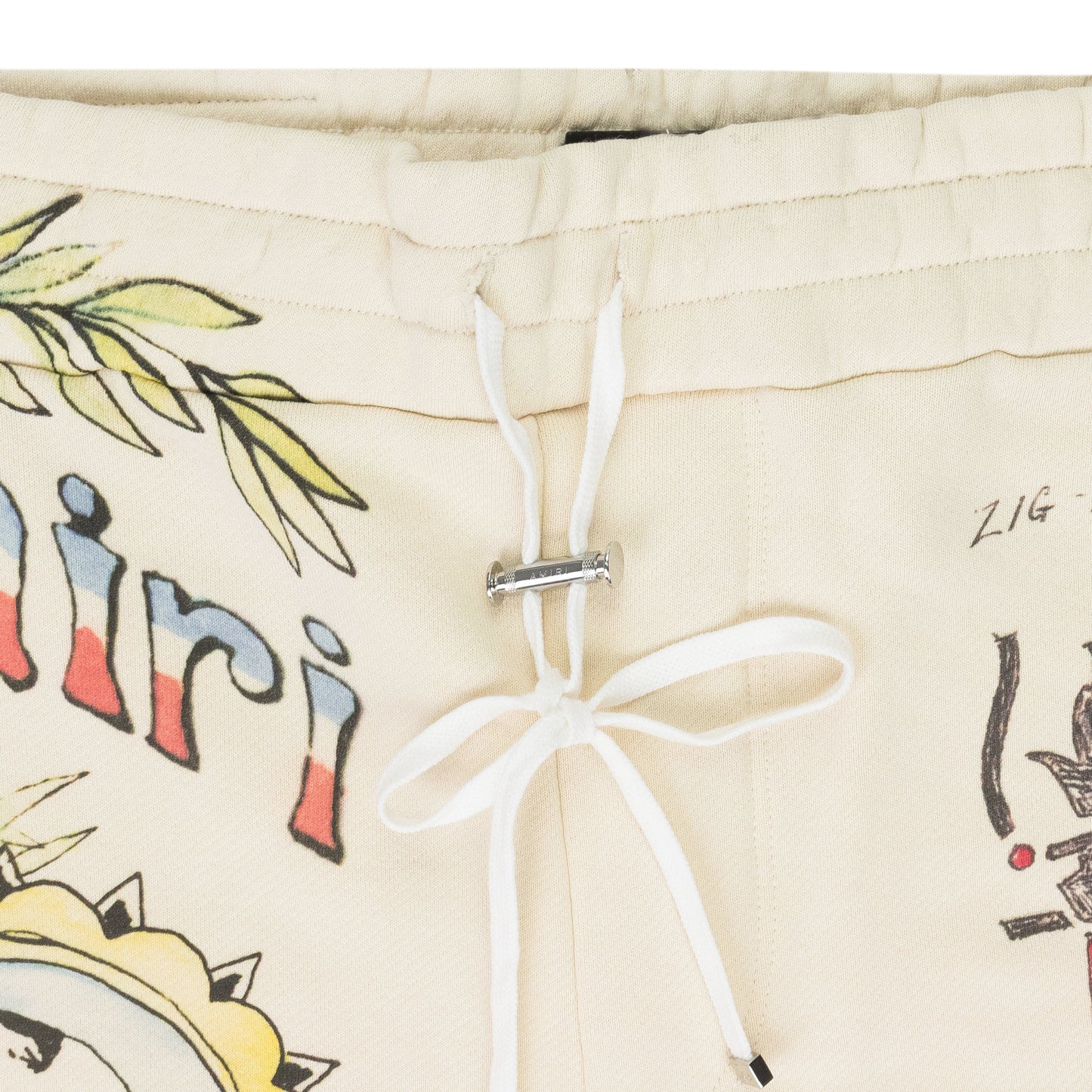 Almond Zig Zag Sketch Sweatshorts