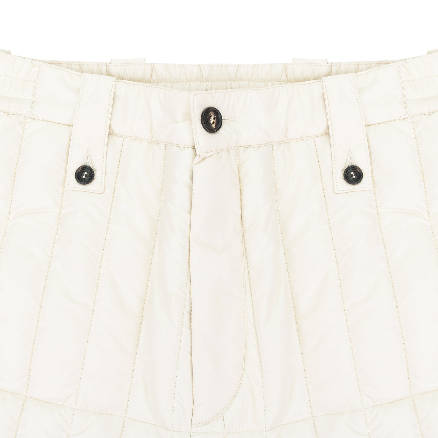 WHITE WOOLRICH FILLED PANTS