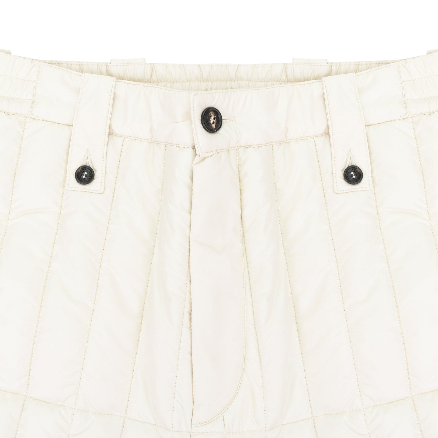 WHITE WOOLRICH FILLED PANTS