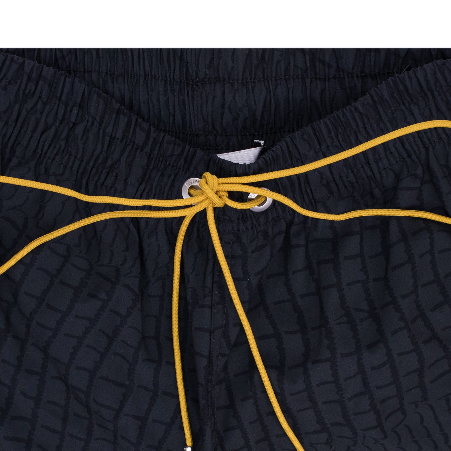 Black Croc Swim Trunk