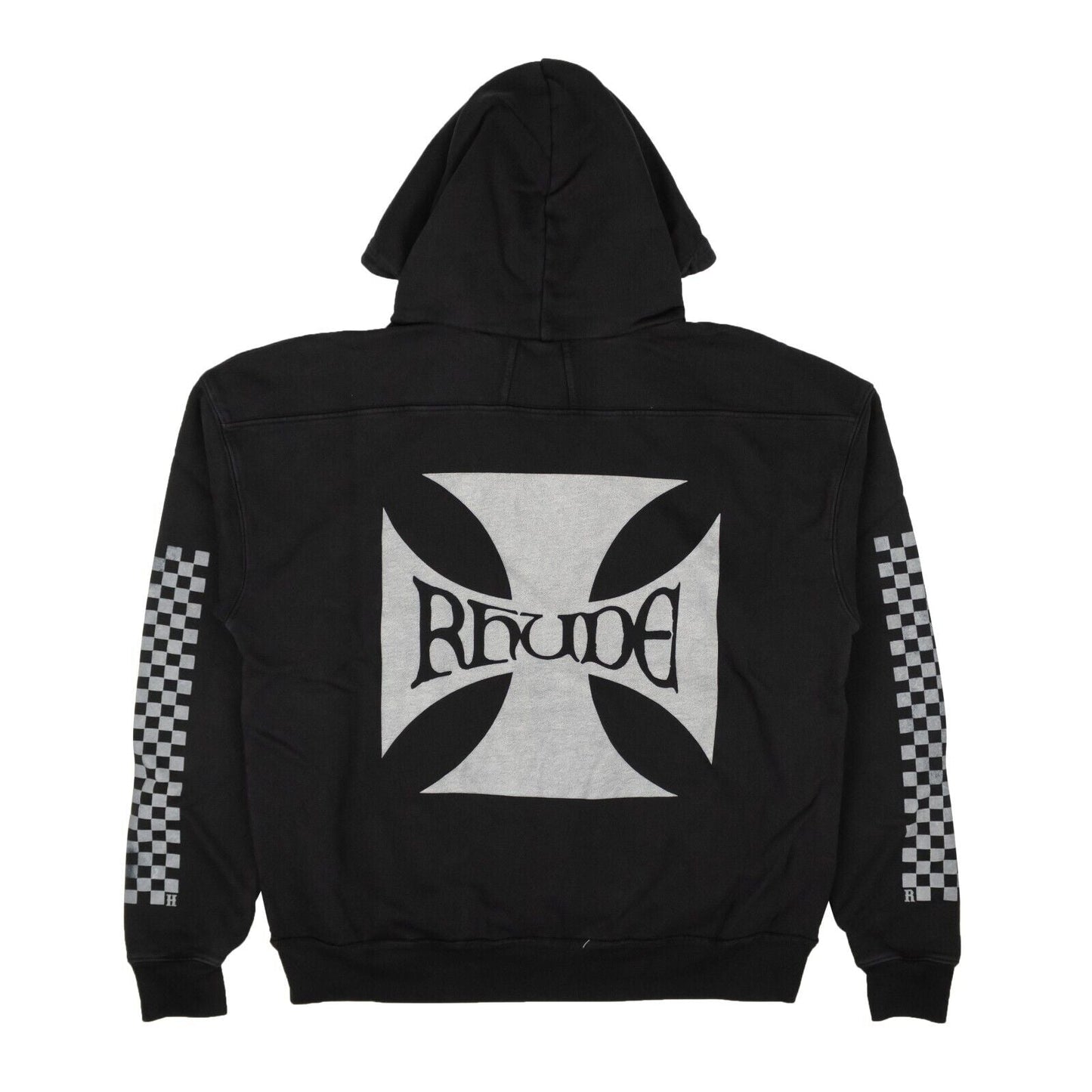 Black Classic Checker Hoodie