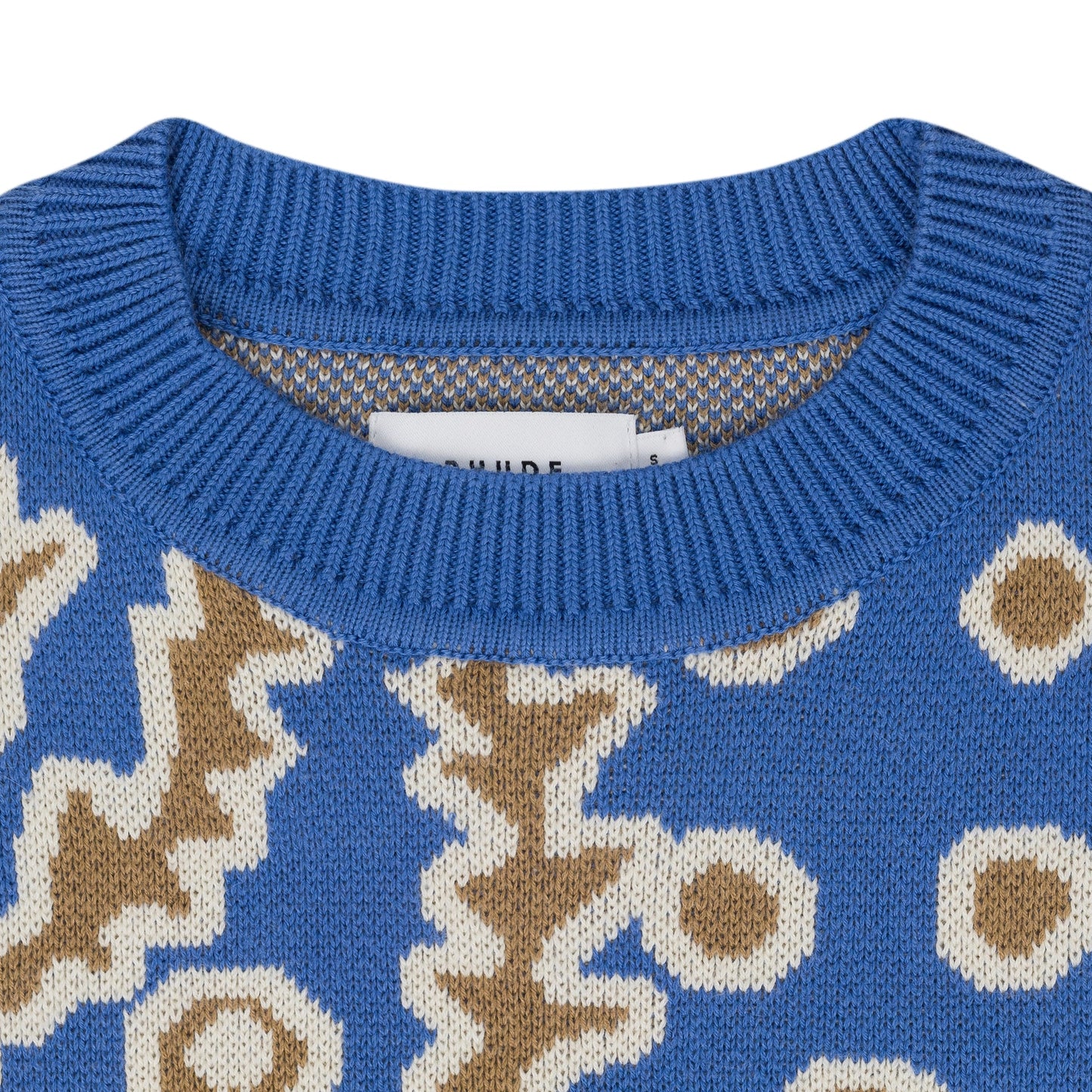 Blue Bandana Knit Sweater
