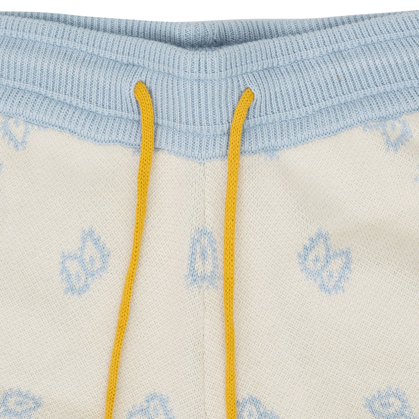Blue Cashmere Knit Shorts