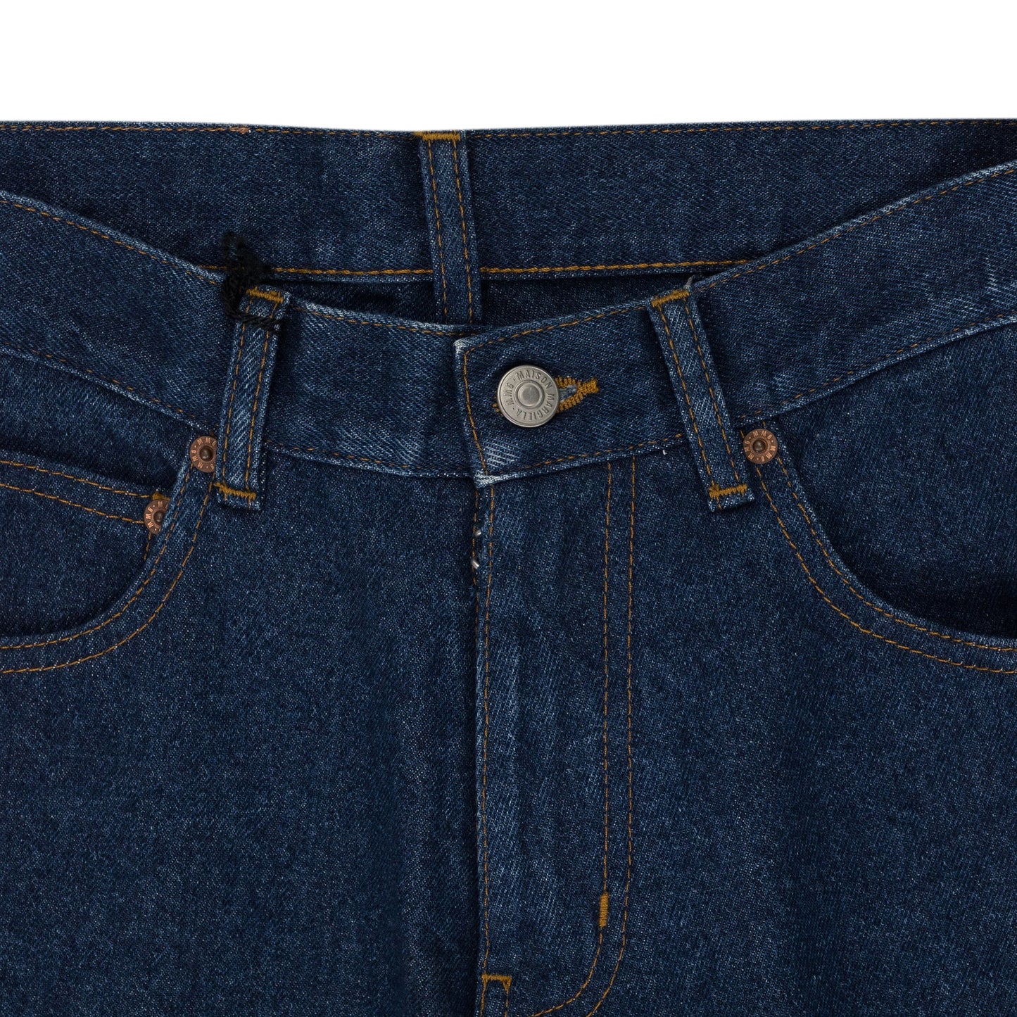 Blue Split Reversed Denim Trousers