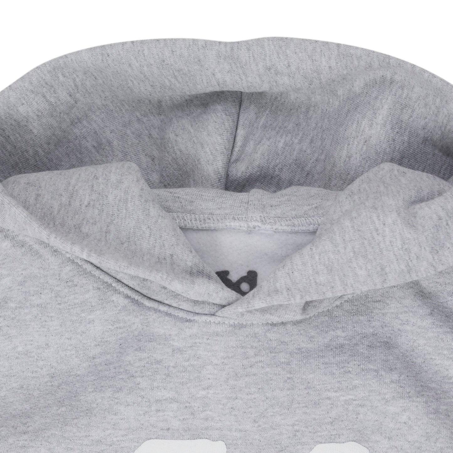 Grey Womens Beluga Grey Crop Hoodie
