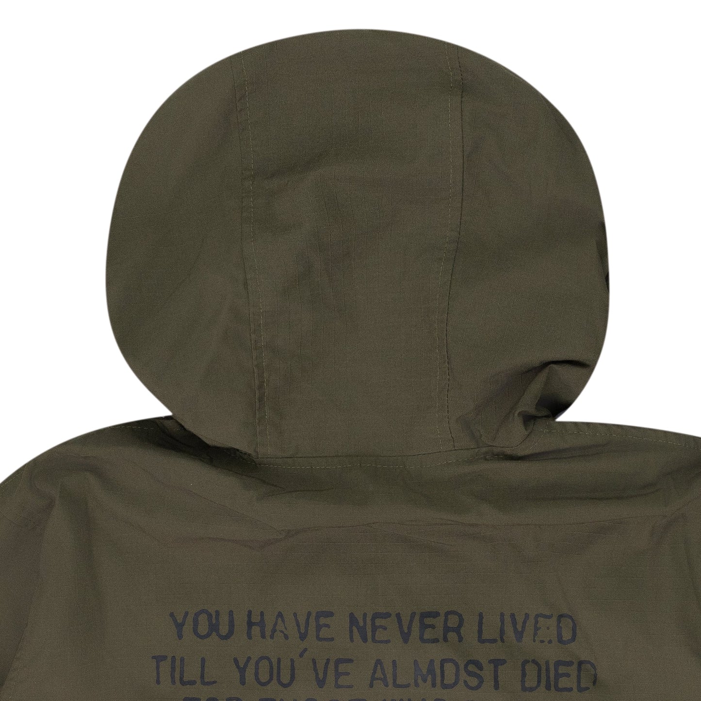 GREEN HALF ZIP ANORAK