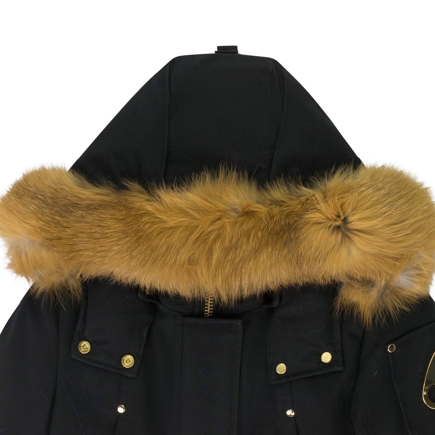 BLACK w RED FOX FUR Grand Metis Parka