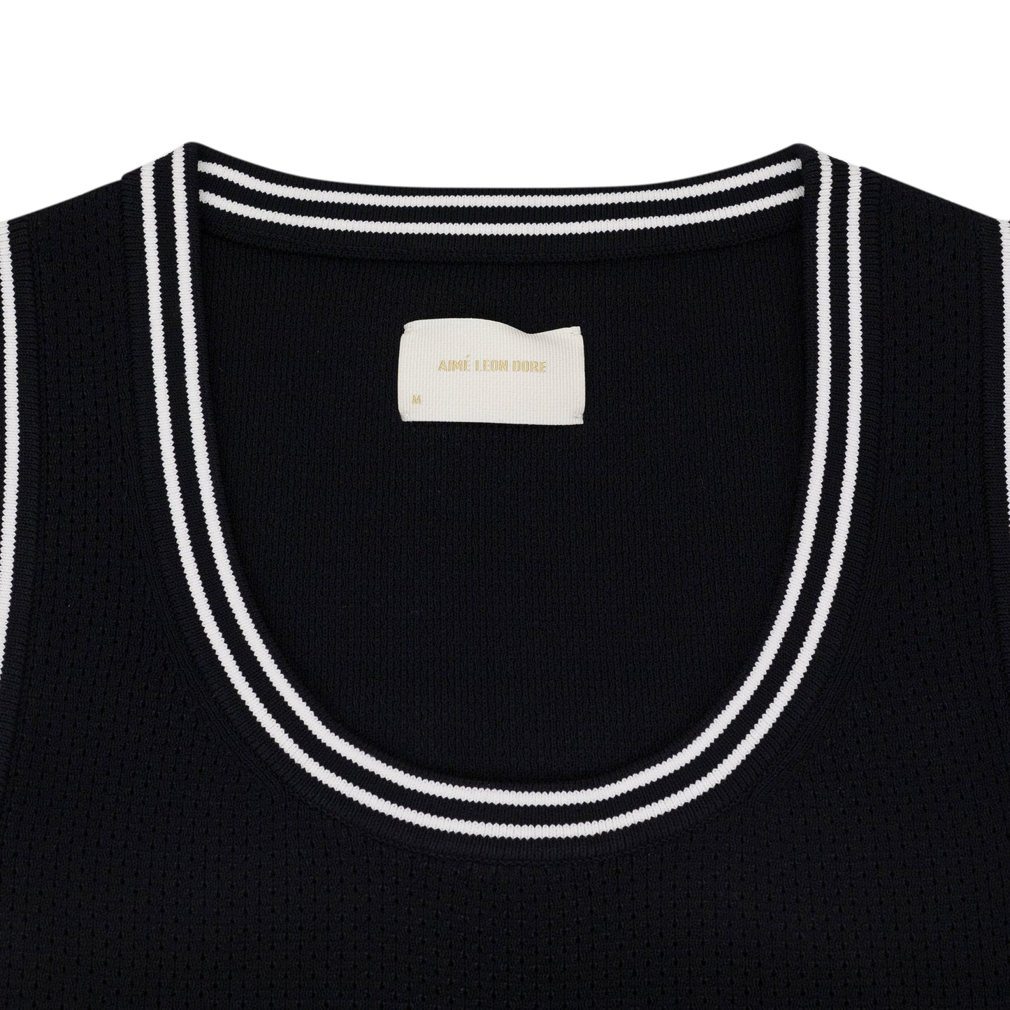 Black Knit Basketball Jersey