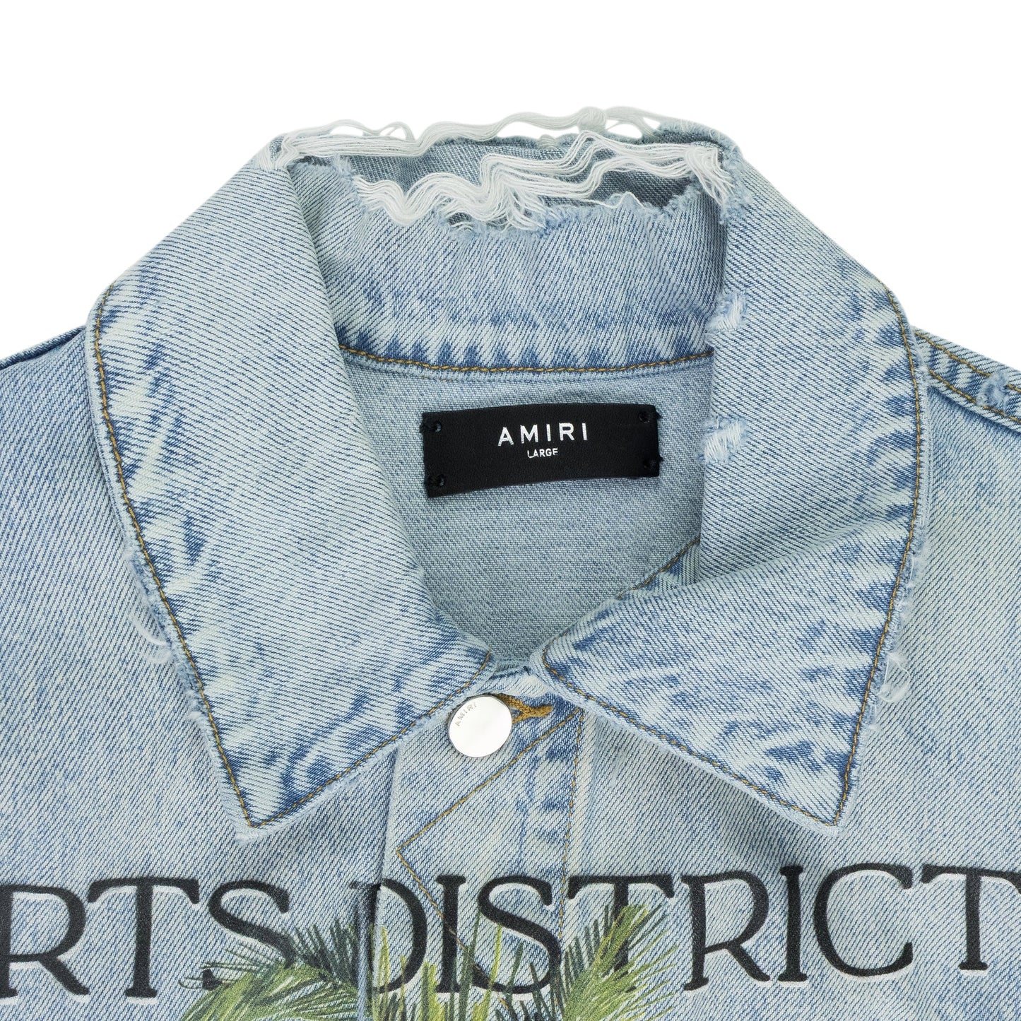 Light Indigo Rum Label Trucker Jacket