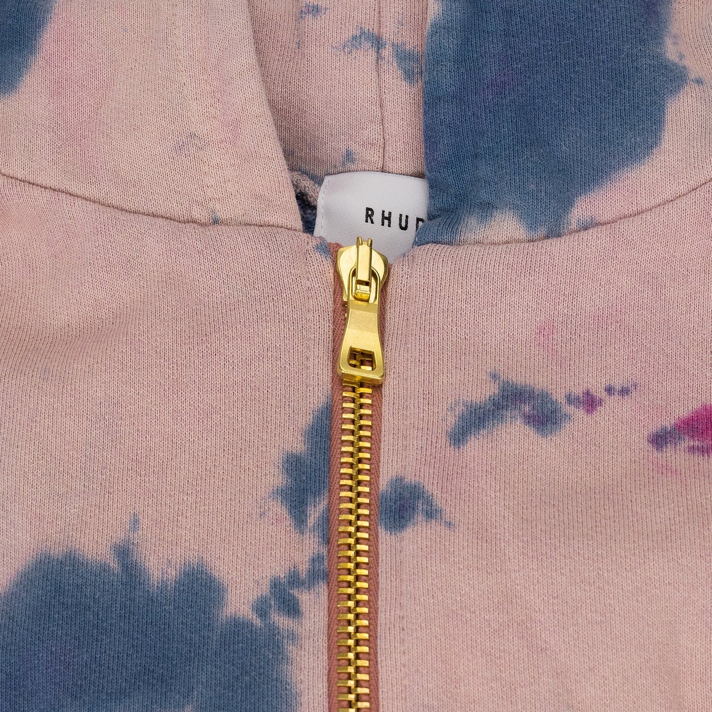 Pink Peach Tie Dye Zip-UP Hoodie