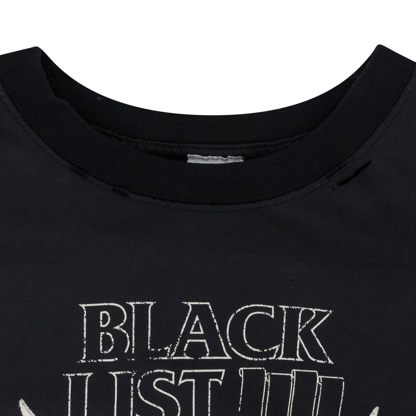 Black BlackList Distressed T Shirt