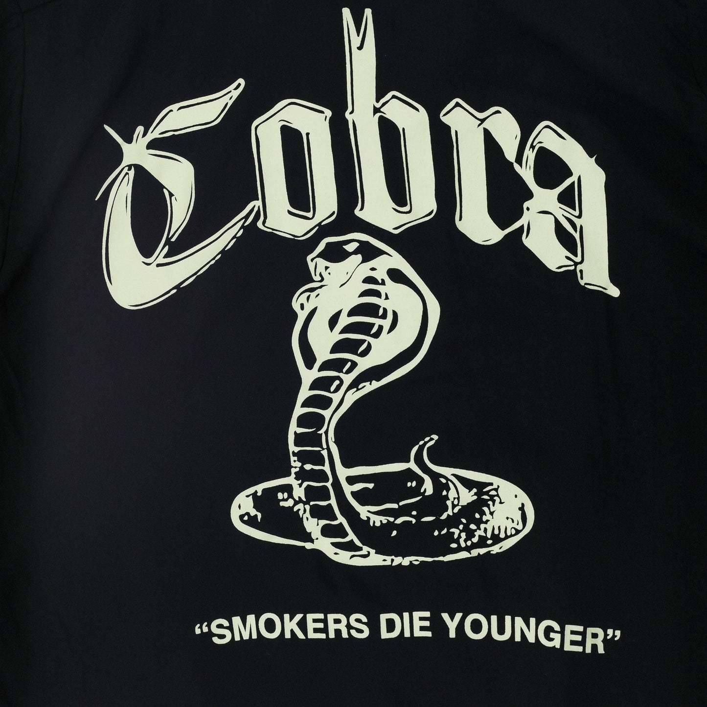Black Cobra Button-Up Shirt