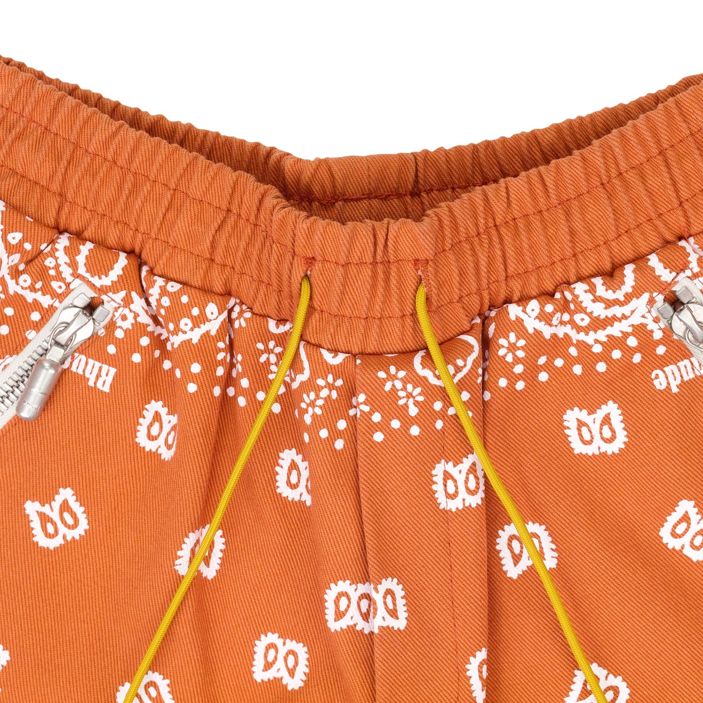Orange Paisley Shorts