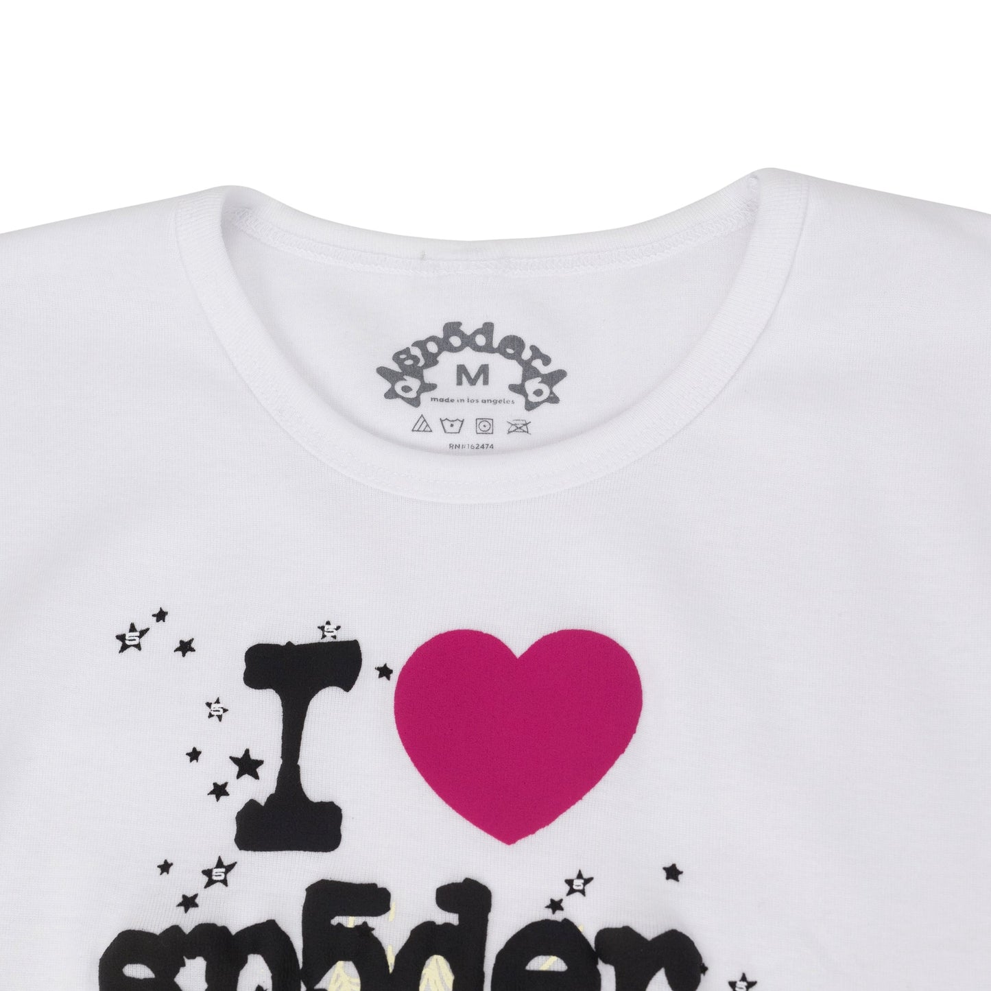 White Pink Souvenir Baby Tee
