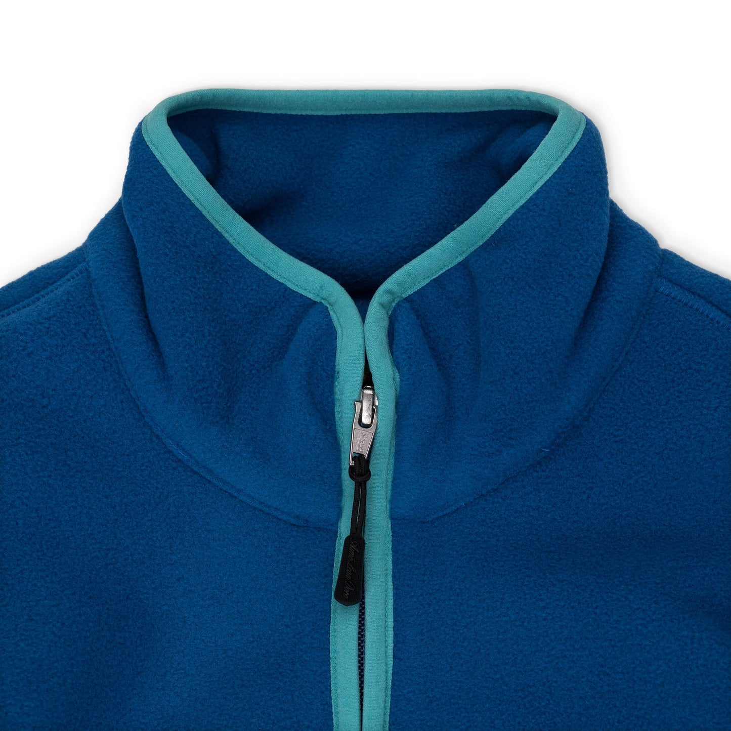Blue Low Pile Full Zip Fleece Jacket
