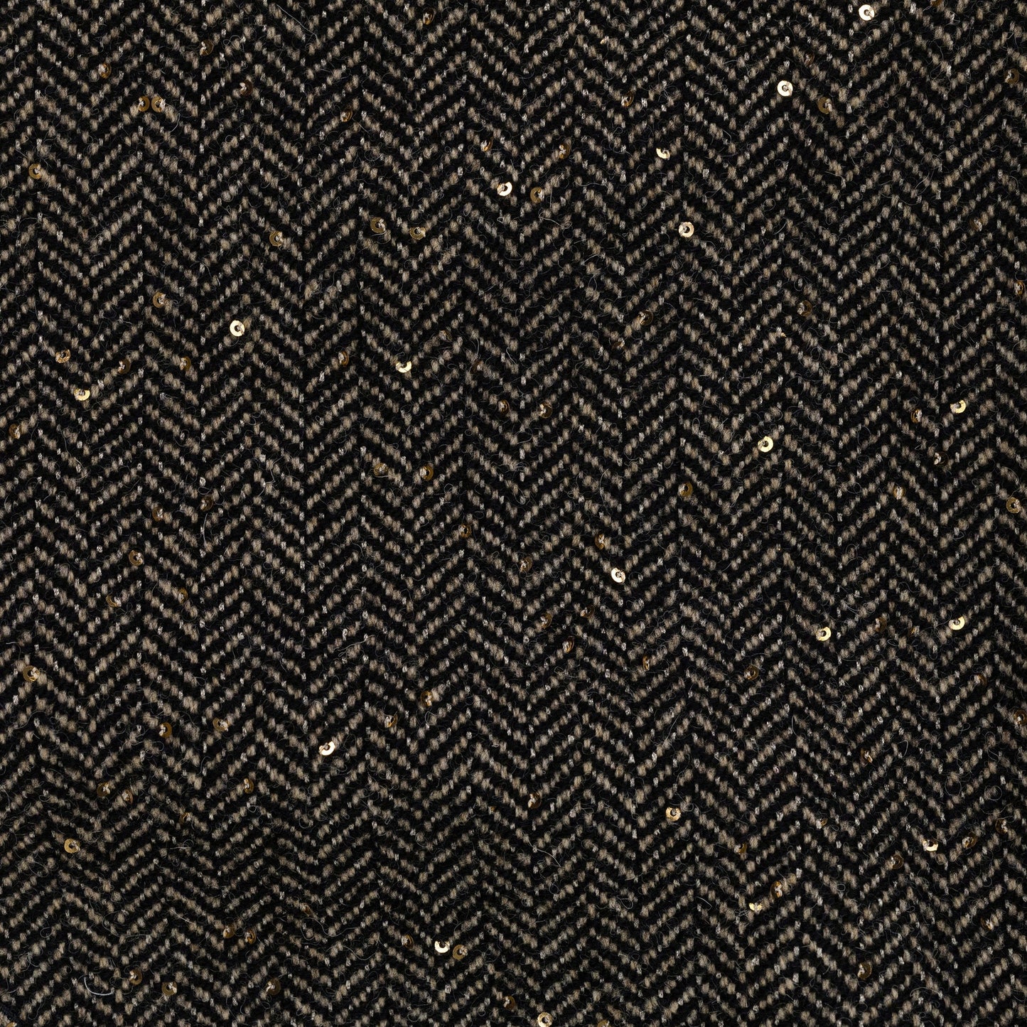 Black Sand Herringbong Sequins Sweatpants
