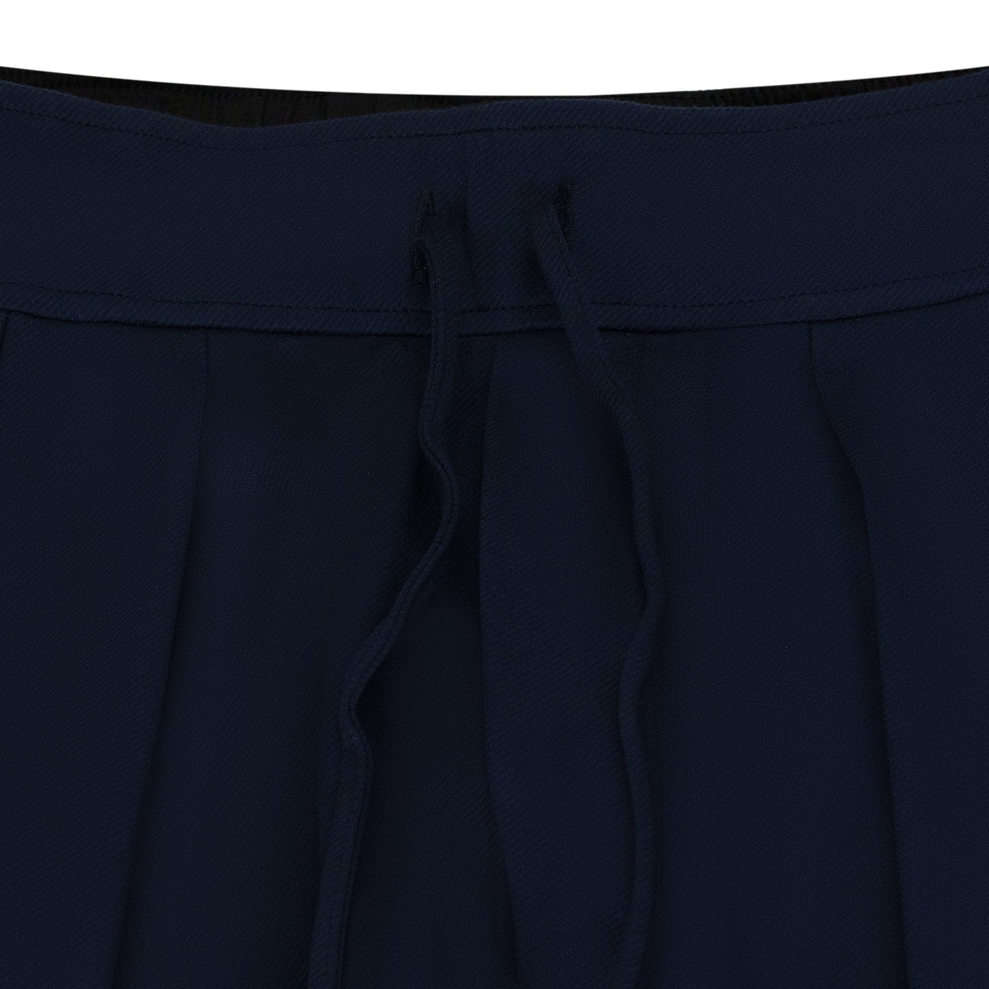 Navy Inverted Pleat Sweatpant