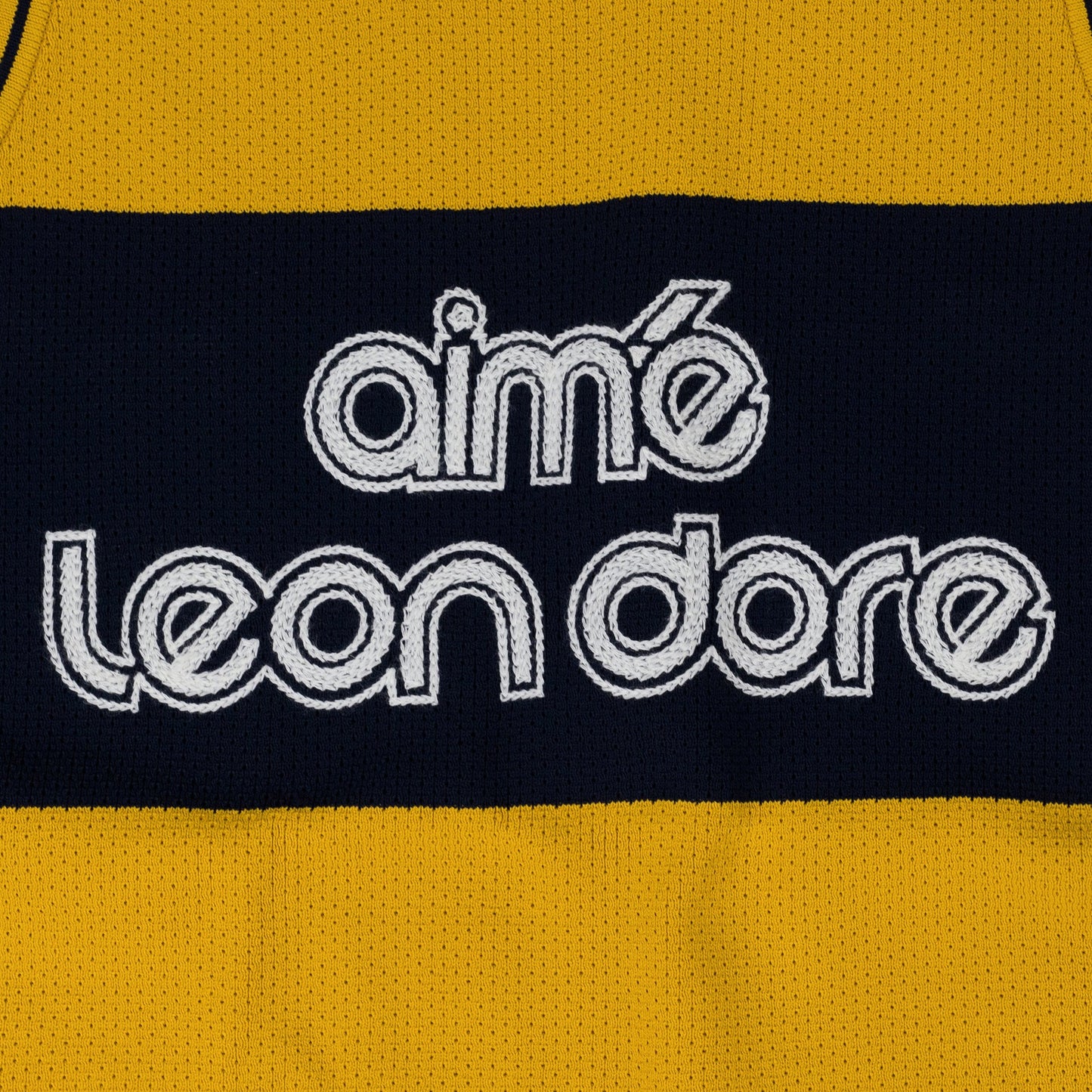 Yellow Knit Basketball Jersey