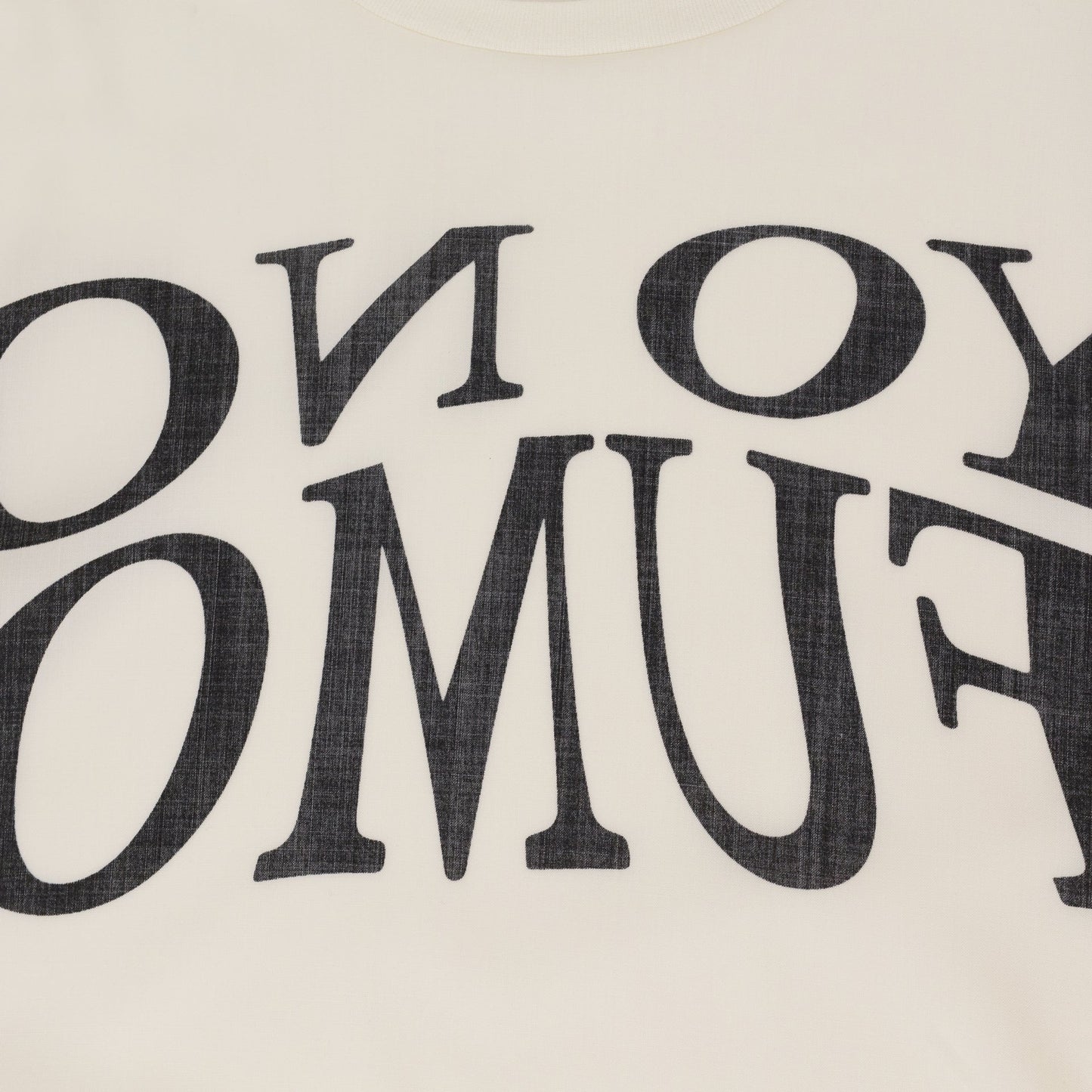 White L/S Woven T-Shirt