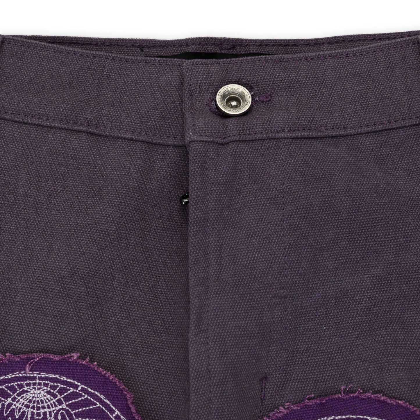 Purple Dual Patch Pocket Cargo Pants
