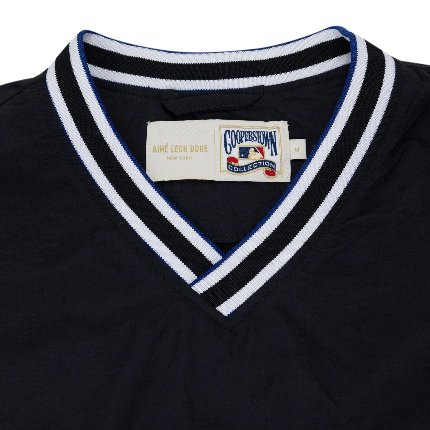 Black Mets V-Neck Windbreaker
