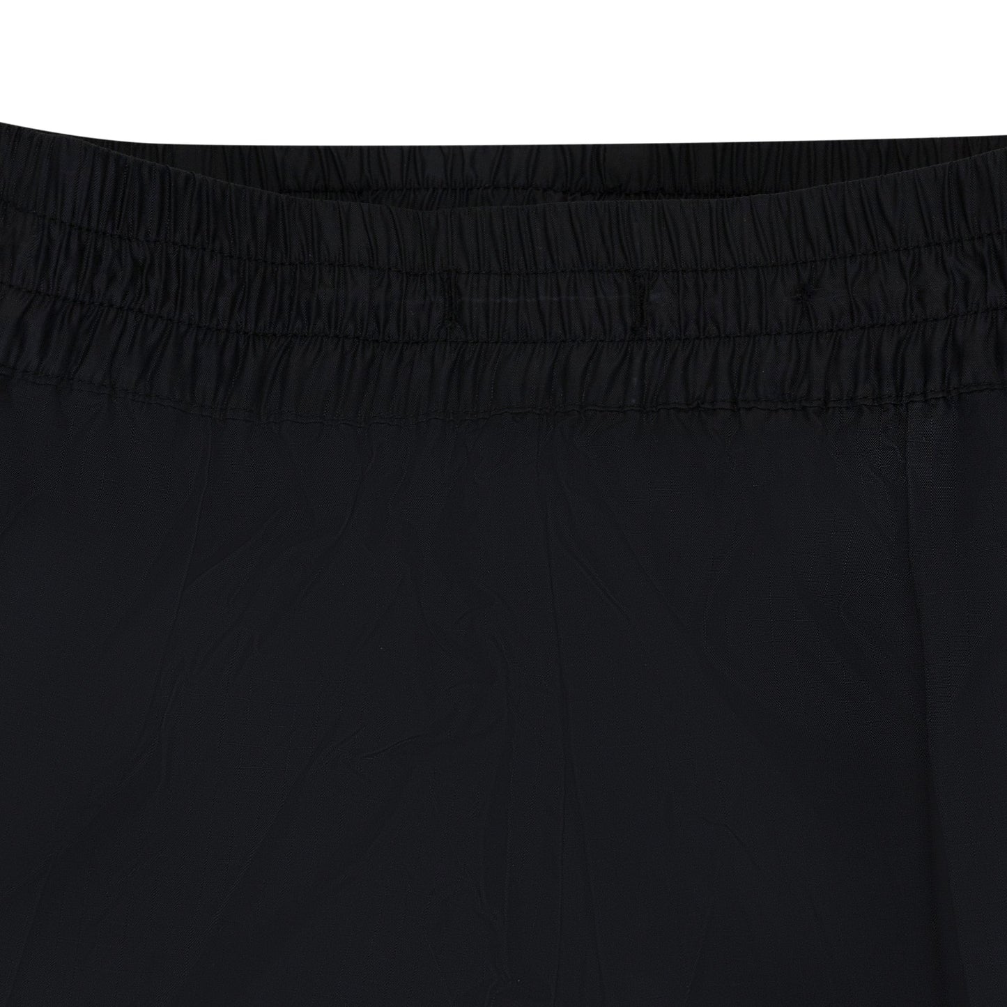 Black Reversed Nylon Track Pants