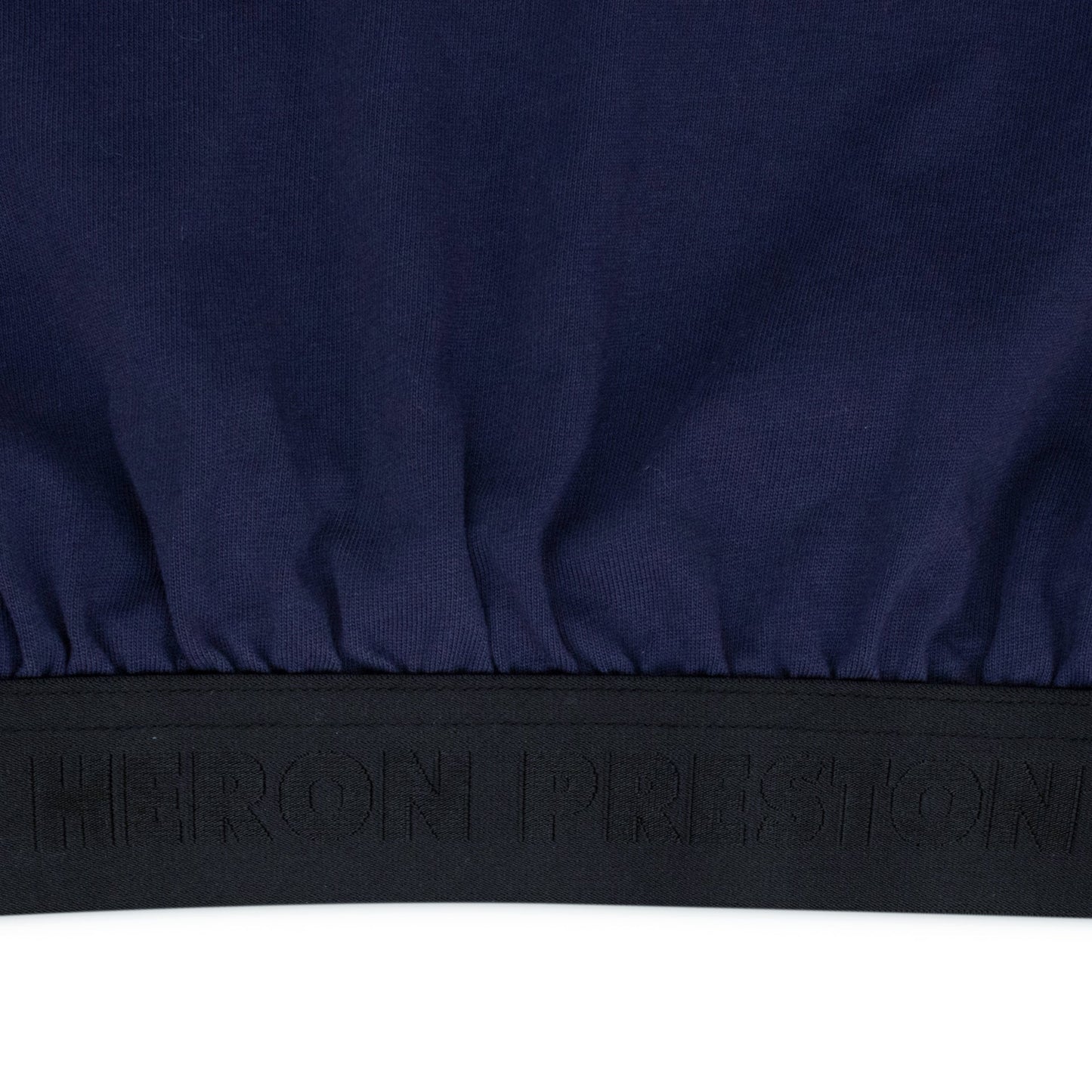 Blue Cropped Logo Turtleneck