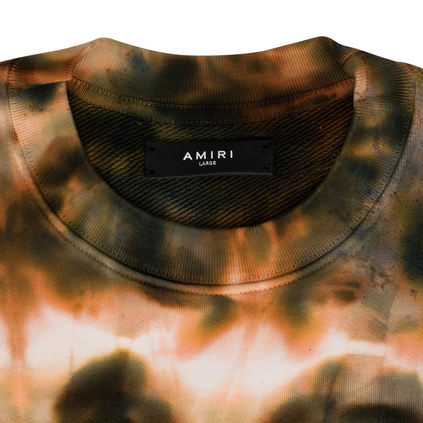 ORANGE TIE DYE CREW SWEATSHIRT