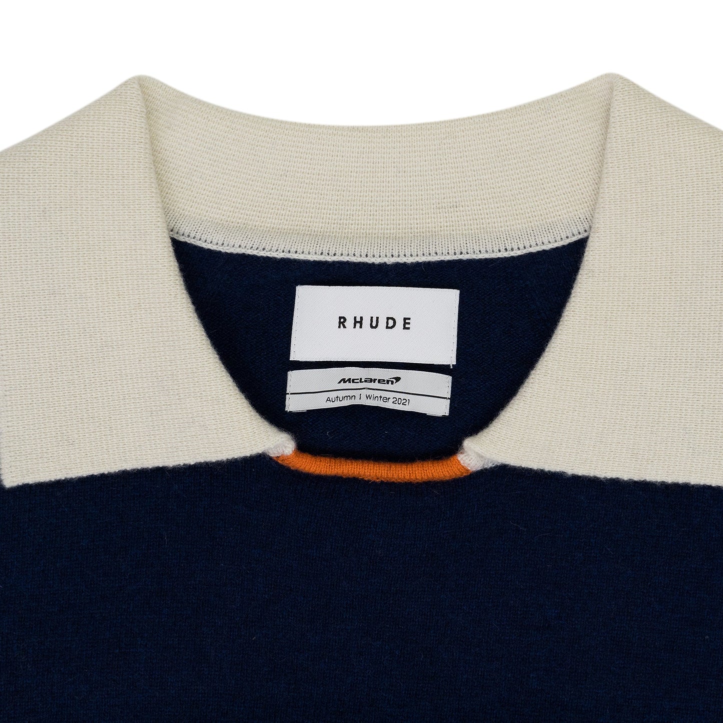 Navy Striped Polo