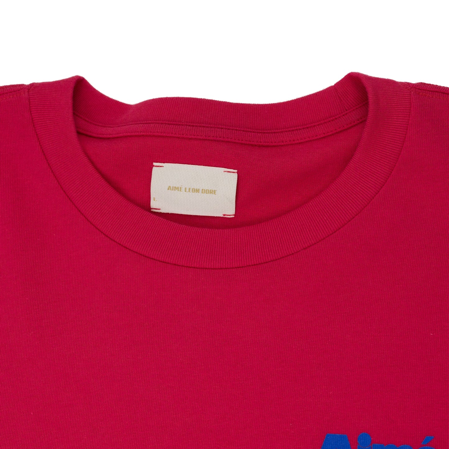 Pink SS Stacked Logo Tee