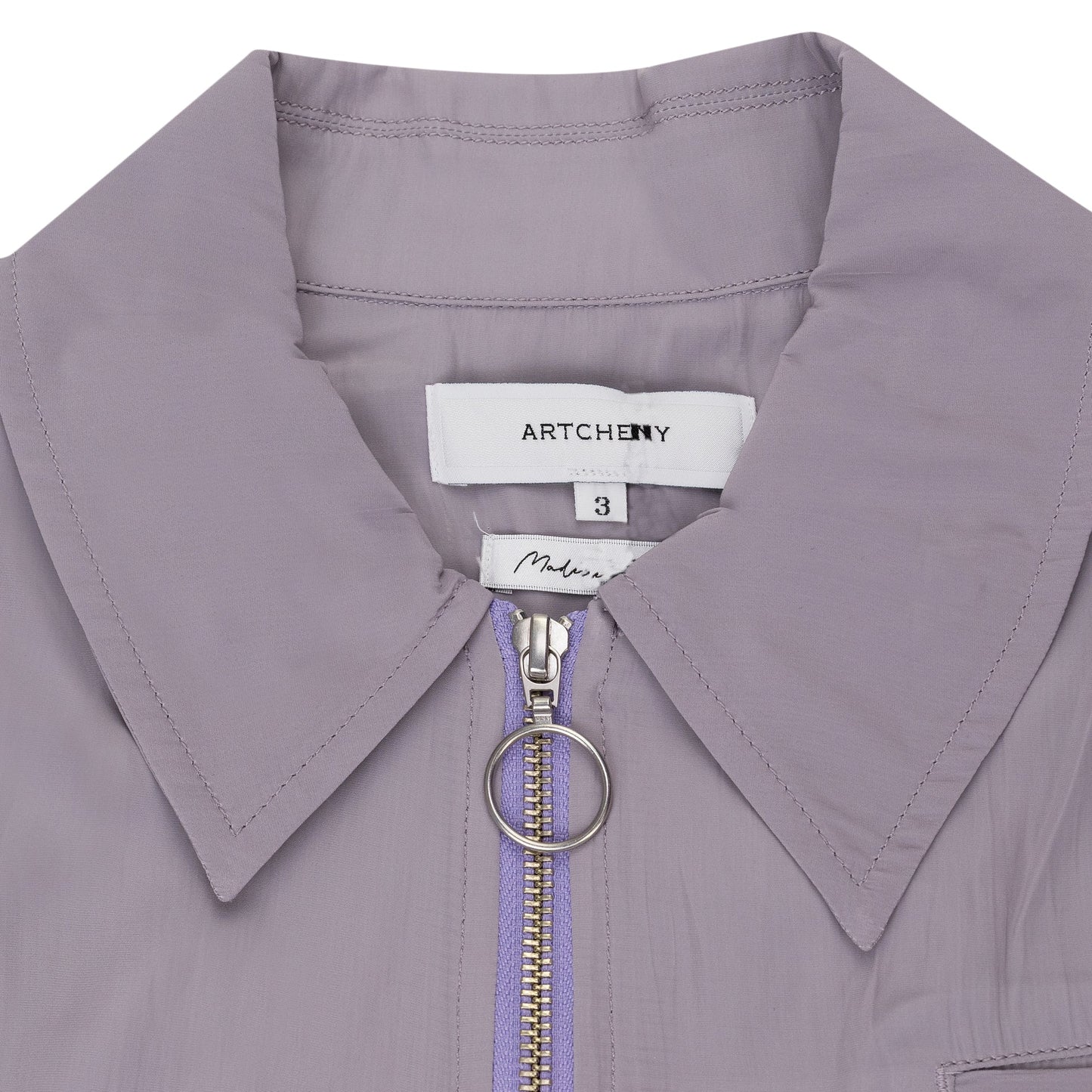 Purple Gathered Blouson