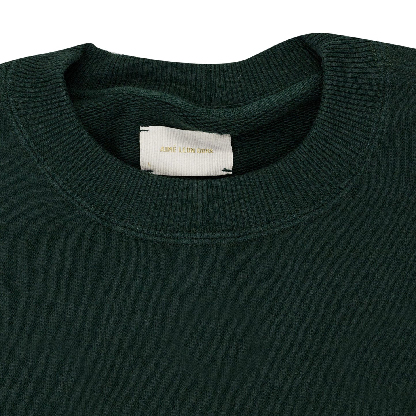 Green Houndstooth Applique Crewneck Sweatshirt