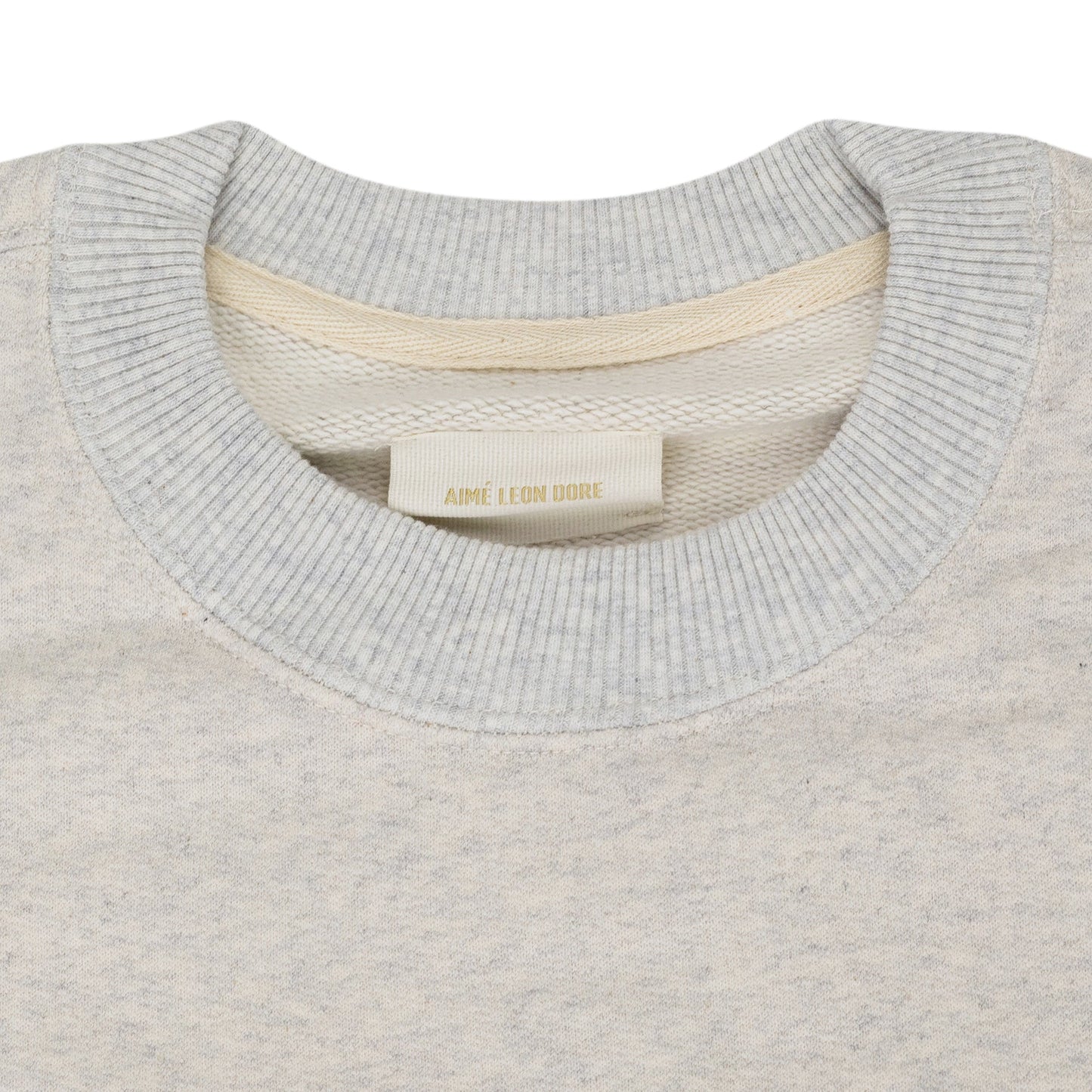 Oatmeal Houndstooth Applique Crewneck Sweatshirt