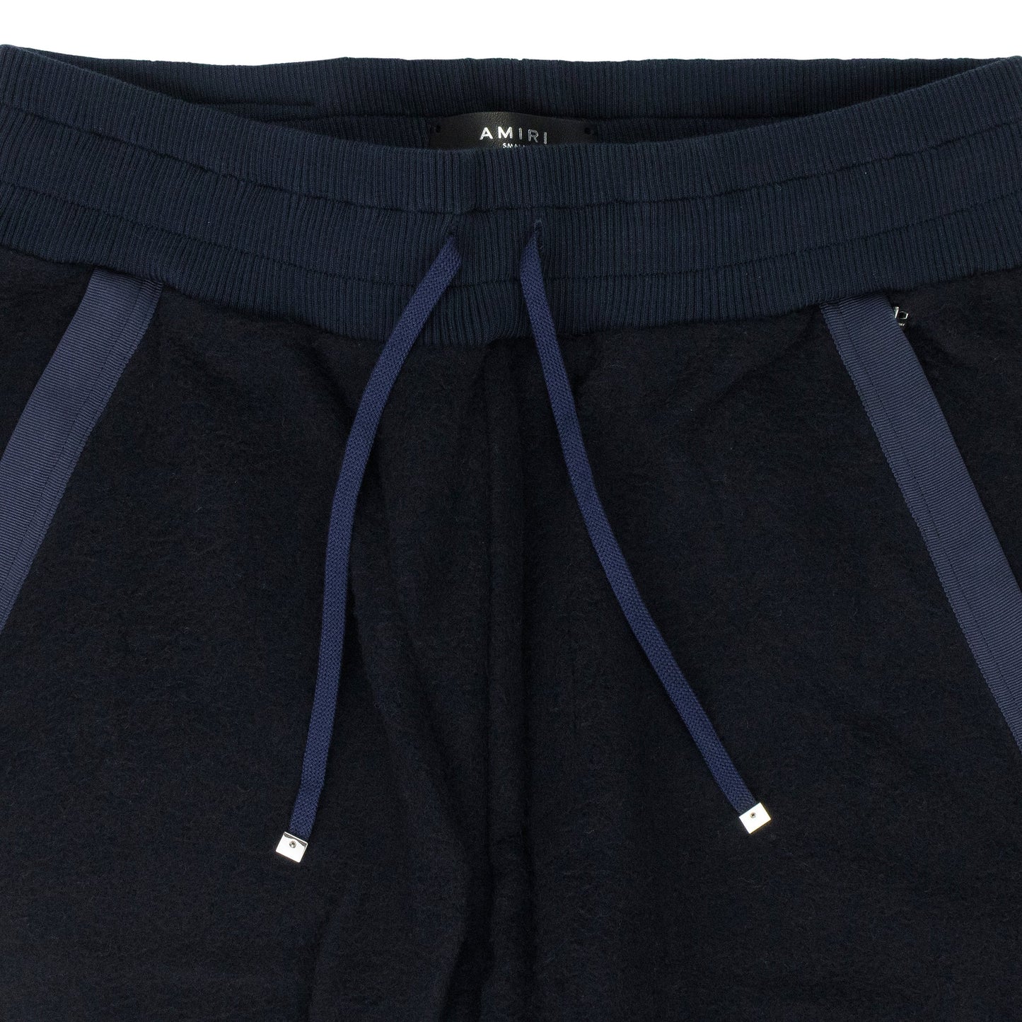 Navy Wool Track Pant