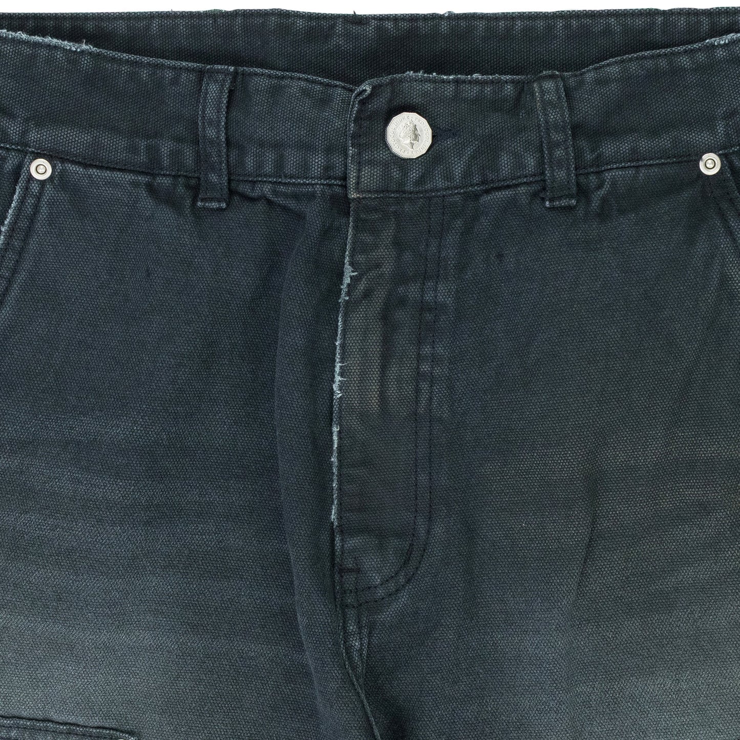 Black Carpenter Flared Denim