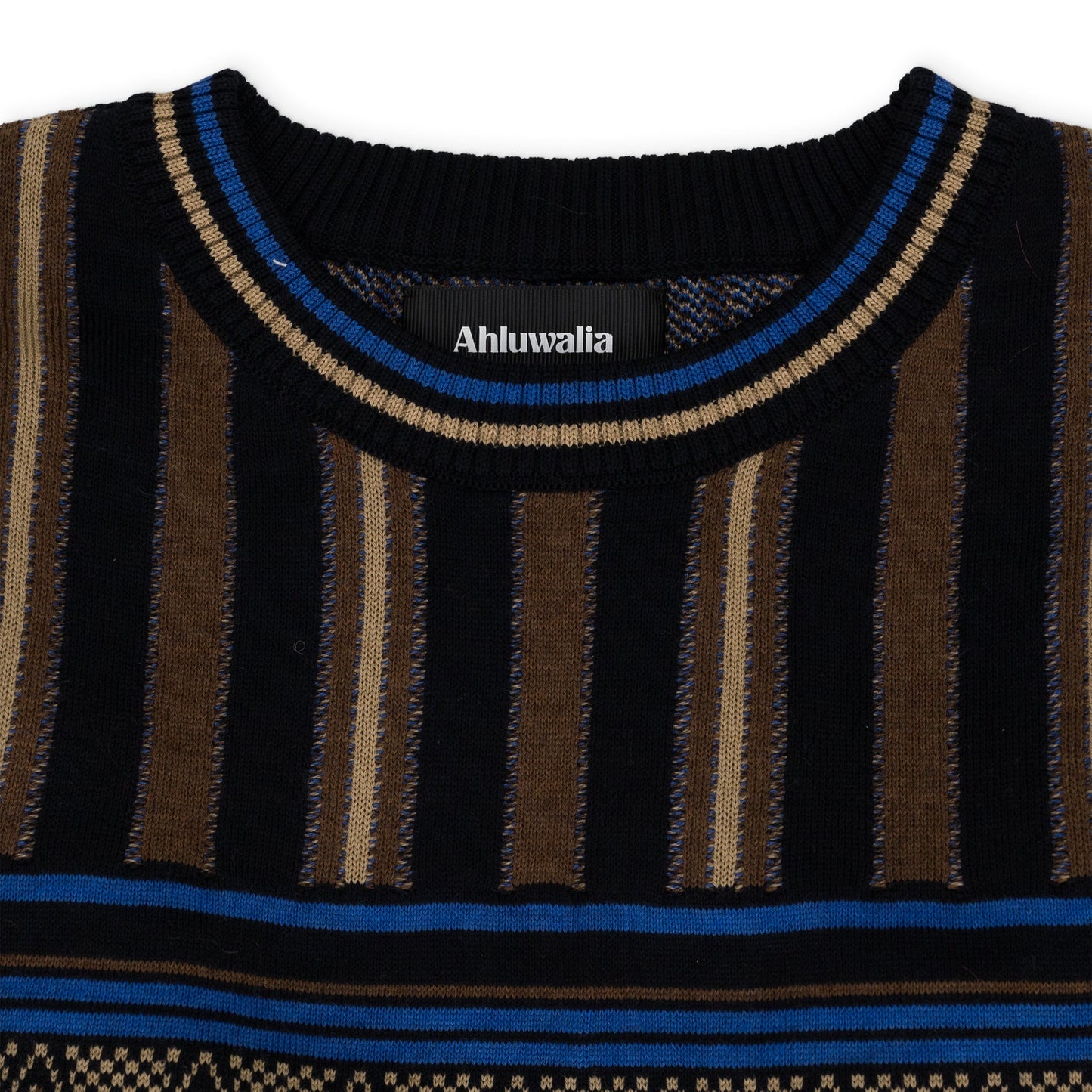 Brown Ahluwalia Kuti Knitted Crew Brown