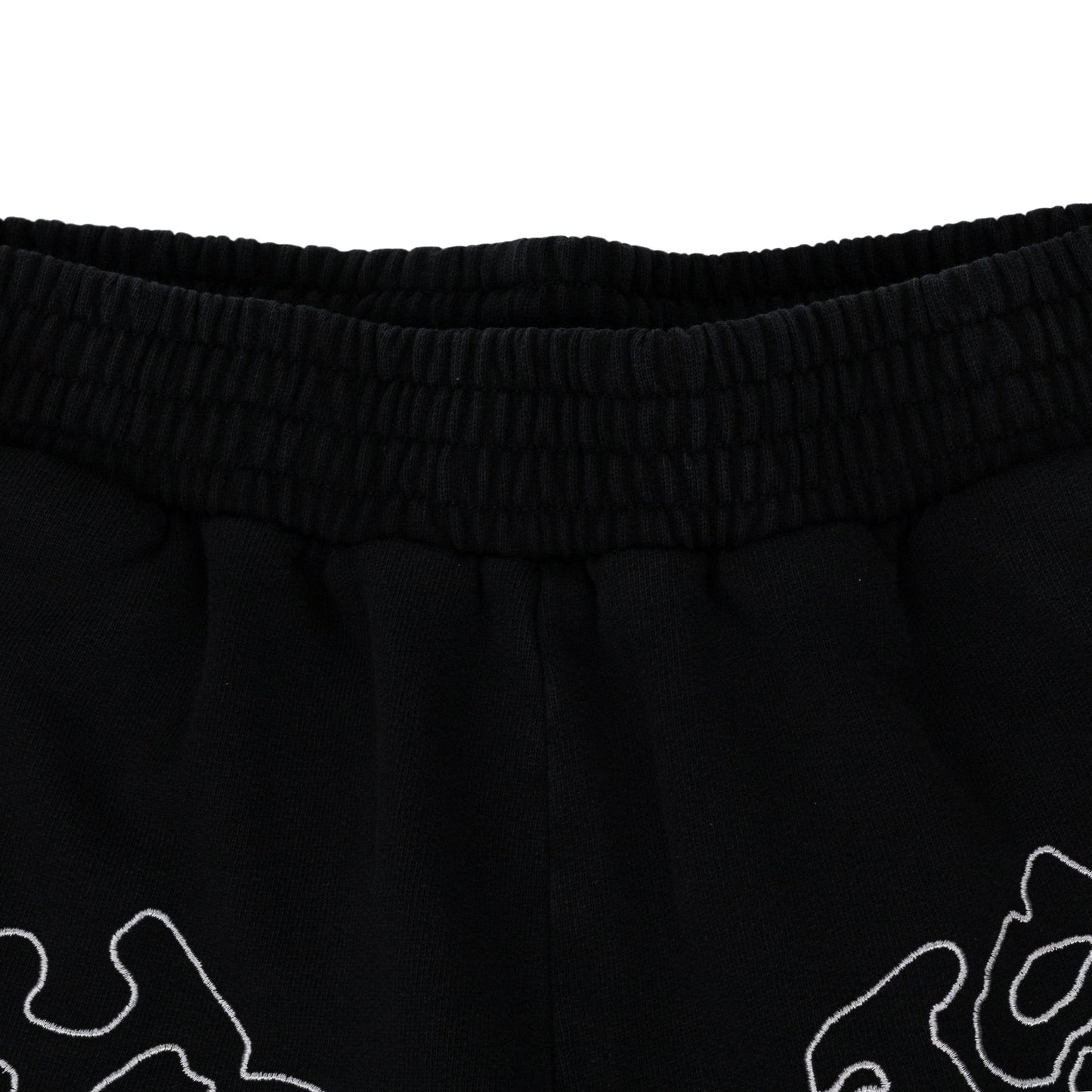 Black OG Logo Embroidered Sweatshorts