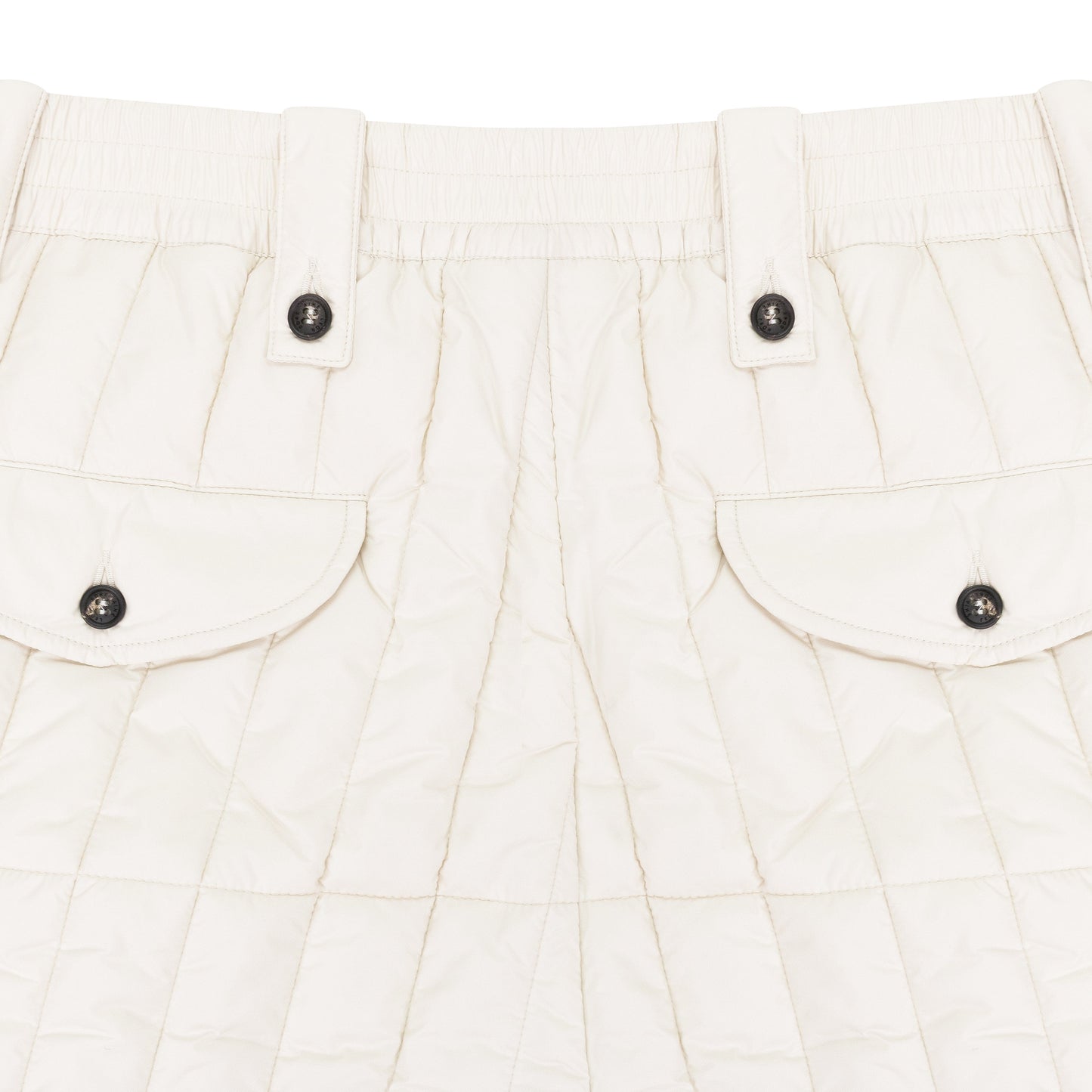 WHITE WOOLRICH FILLED PANTS