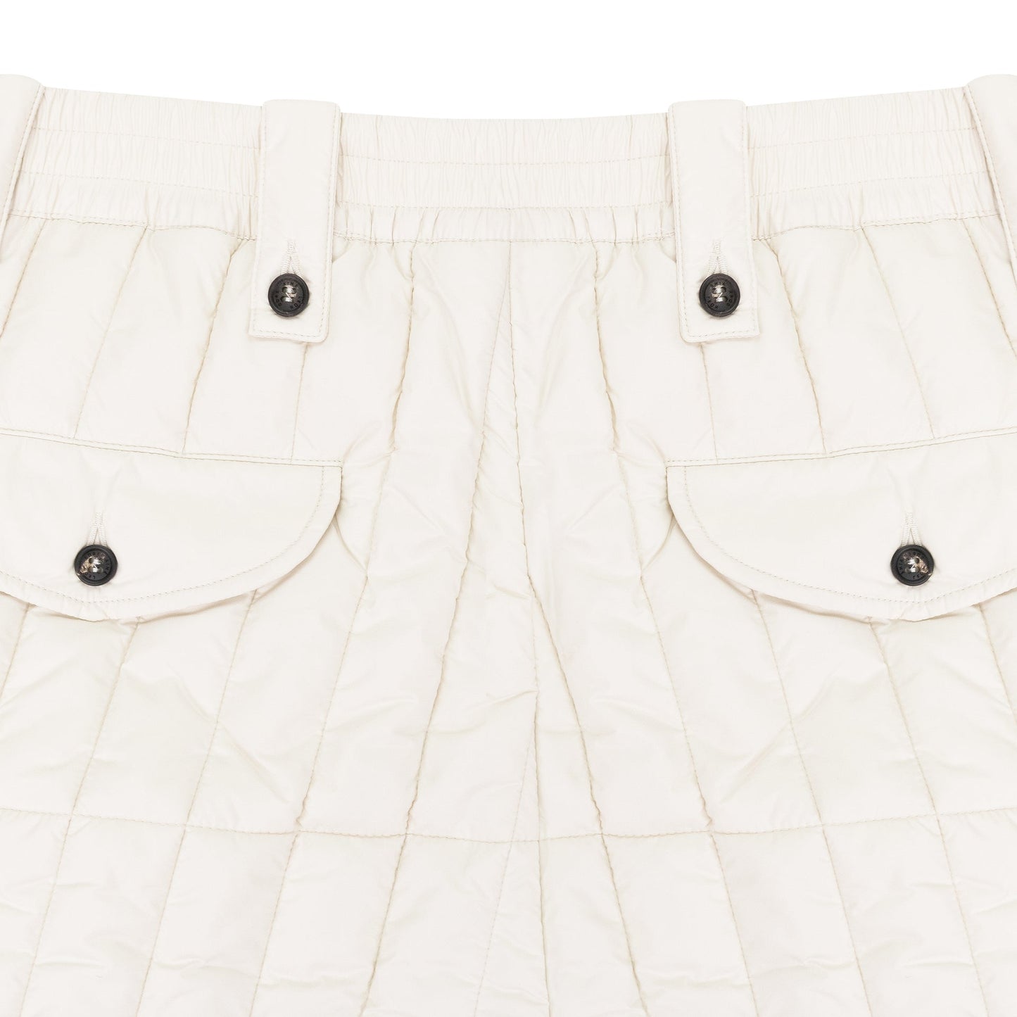 WHITE WOOLRICH FILLED PANTS