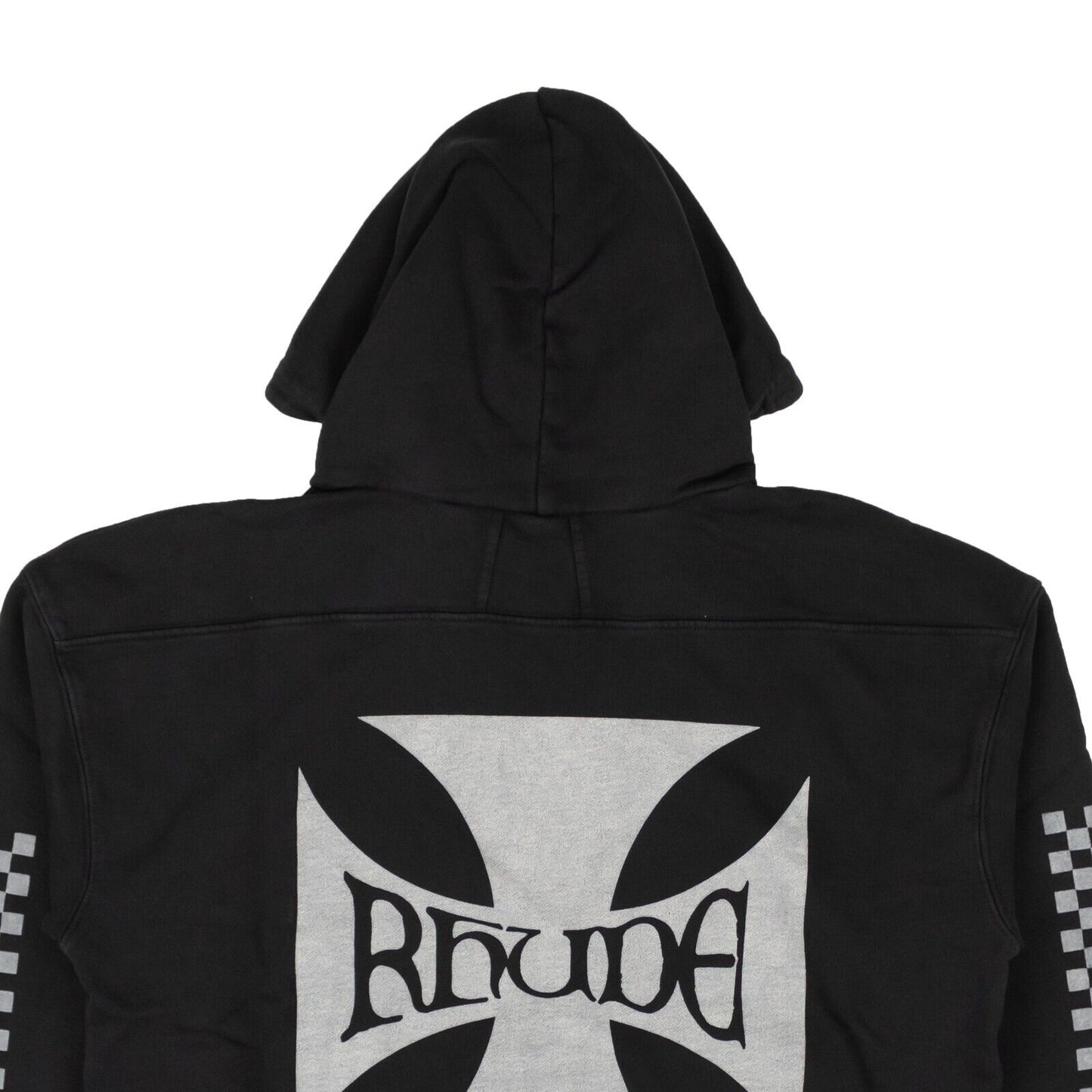 Black Classic Checker Hoodie