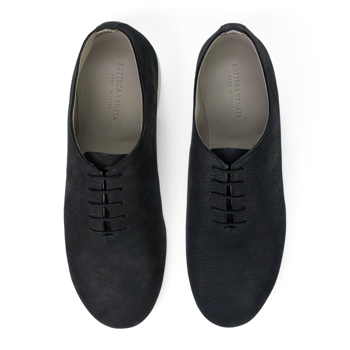 Black Velvet Low Top Derby Shoes