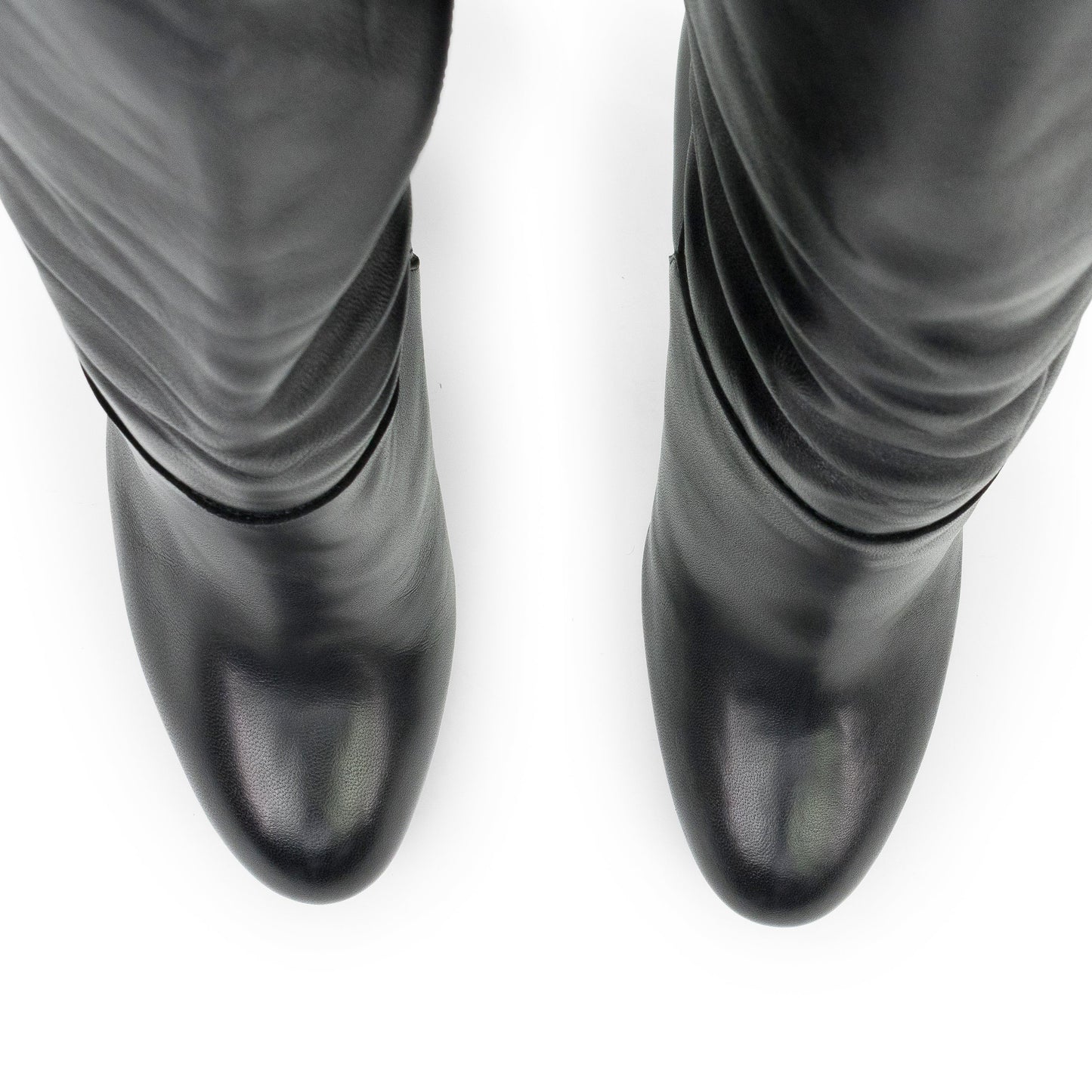 BLACK MONIQUE KNEE-HIGH BOOTS
