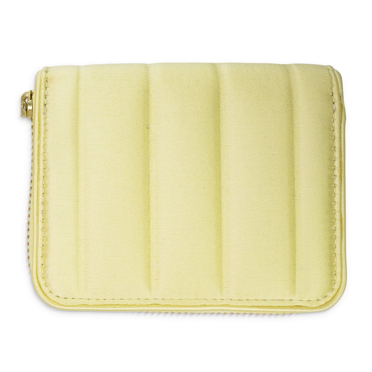 YELLOW MINI SATIN WALLET