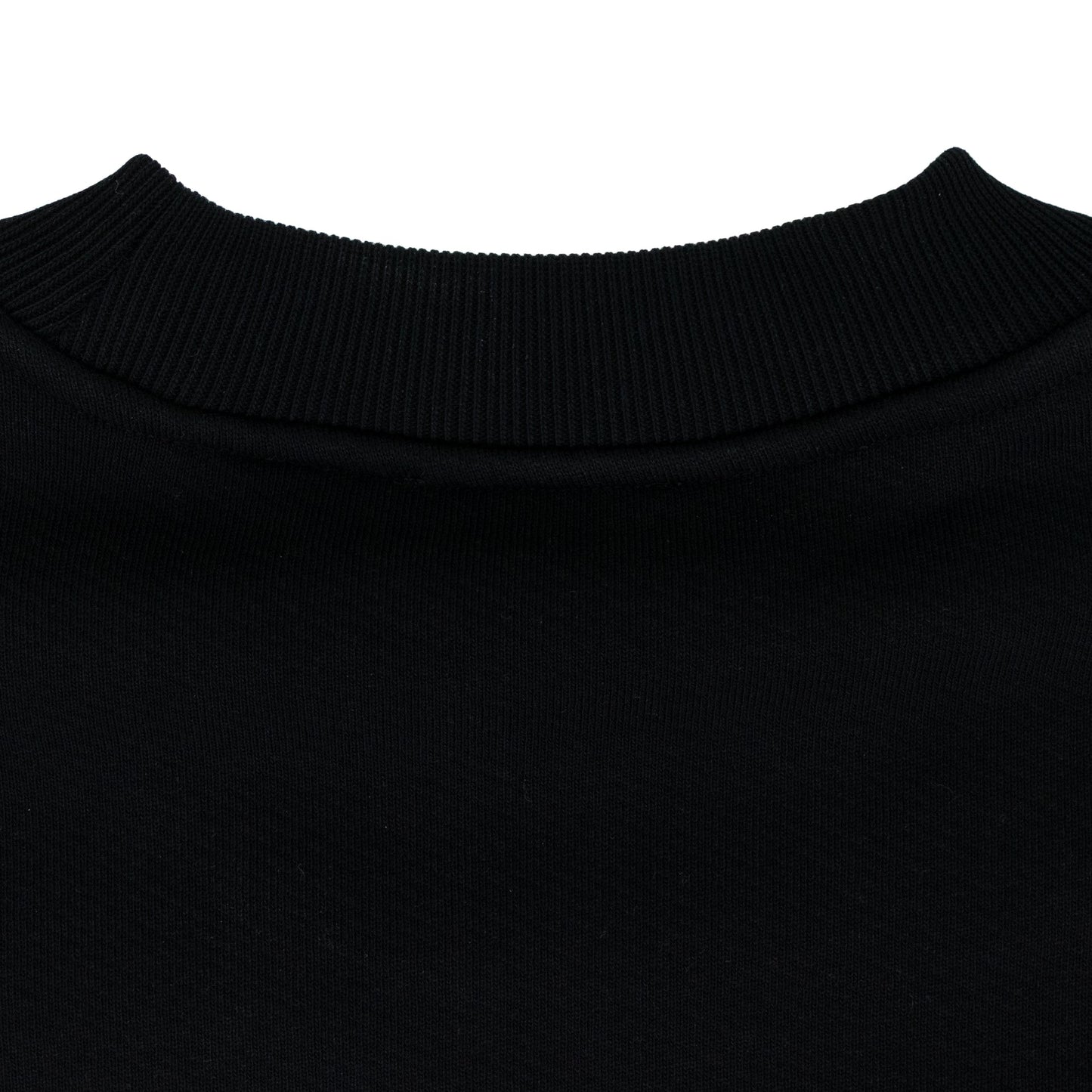 Black Cornely Diagonal Crewneck