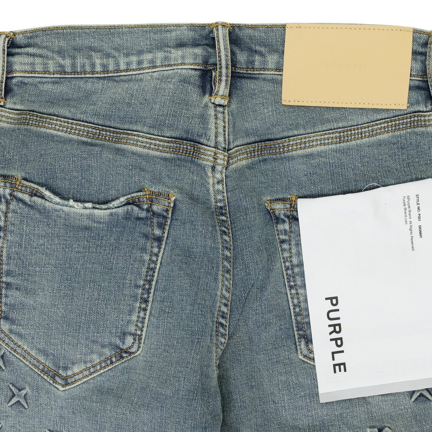 Blue Embossed P001 Denim