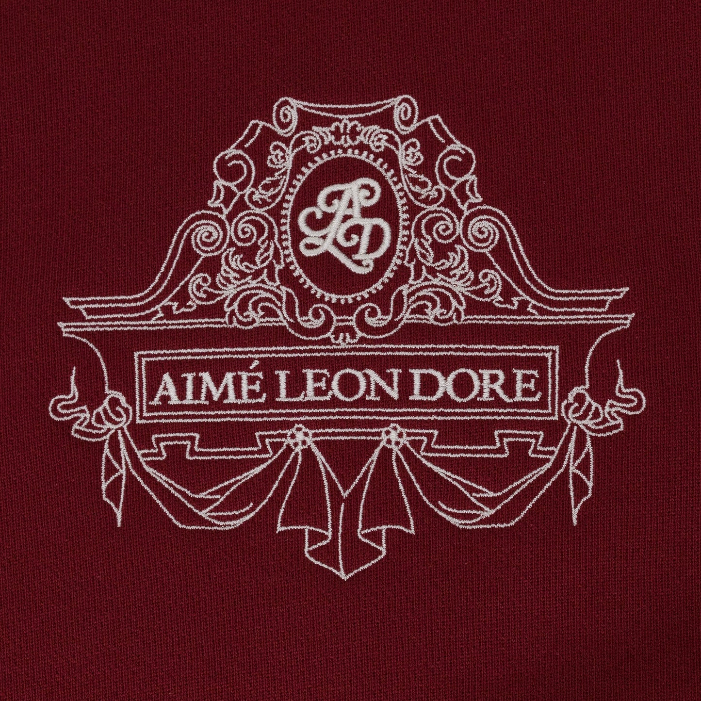 Red Engraved Crewneck